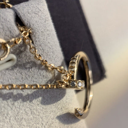[⭐Maelin]JUSTE NECKLACE PINK GOLD