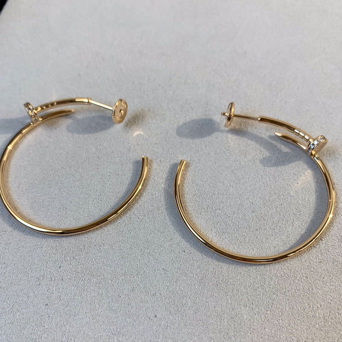 [⭐Maelin]JUSTE EARRINGS GOLD DIAMONDS 1.8MM