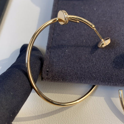 [⭐Maelin]JUSTE EARRINGS GOLD DIAMONDS 1.8MM