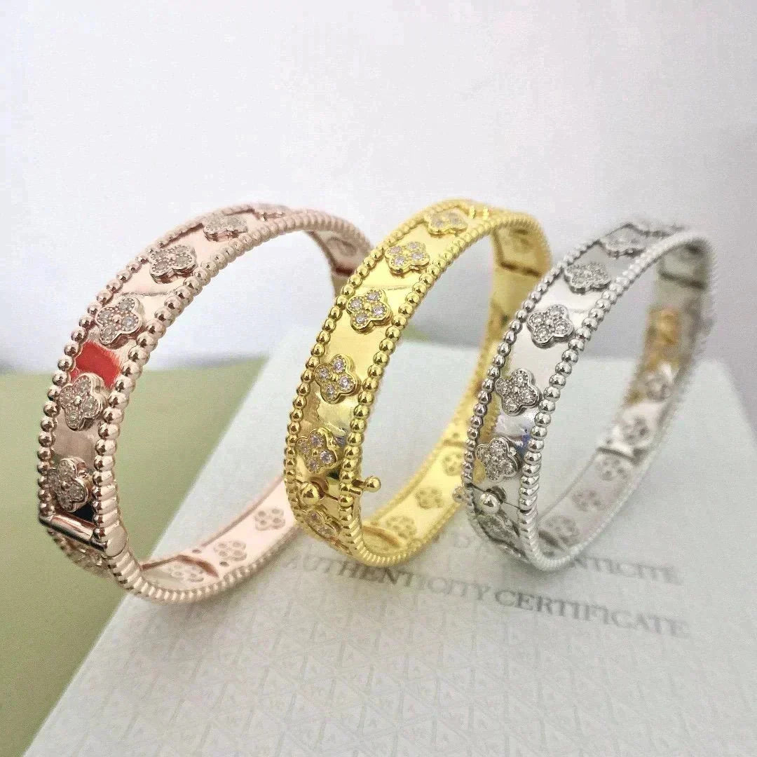 [⭐Maelin]CLOVER BRACELET 8MM DIAMONDS