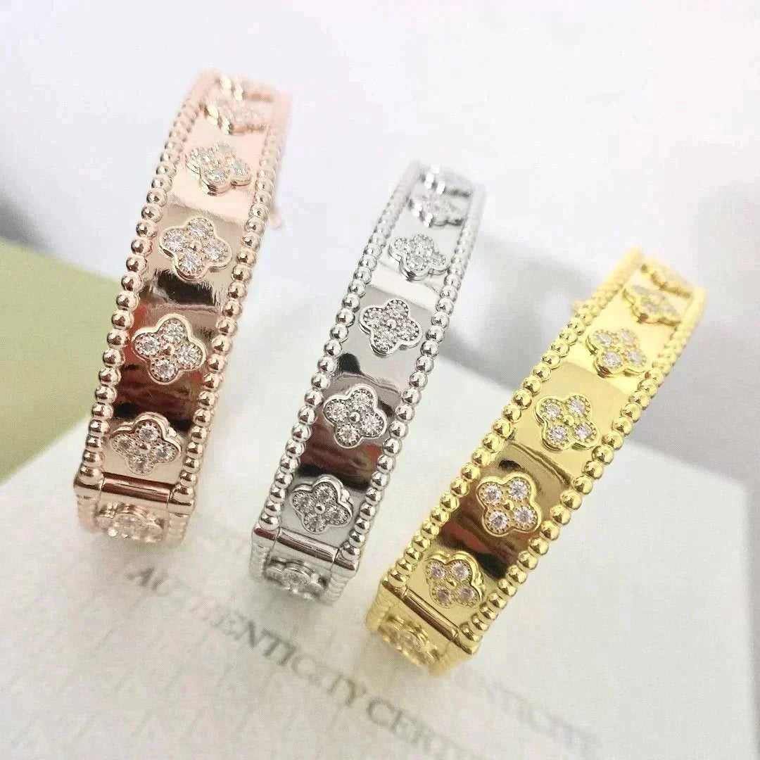 [⭐Maelin]CLOVER BRACELET 8MM DIAMONDS