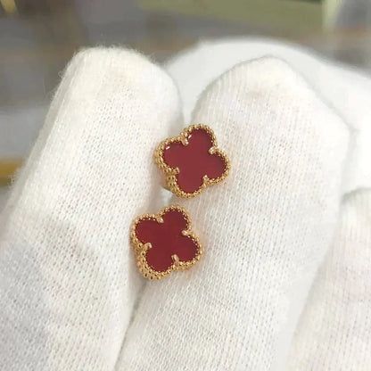 [⭐Maelin]CLOVER MINI 9.5MM CARNELIAN EARRINGS
