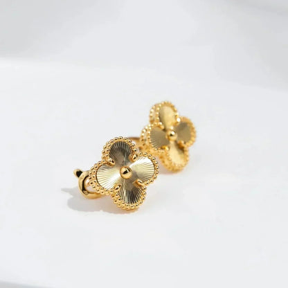 [⭐Maelin]CLOVER MEDIUM 1 MOTIFS LASER EARRINGS