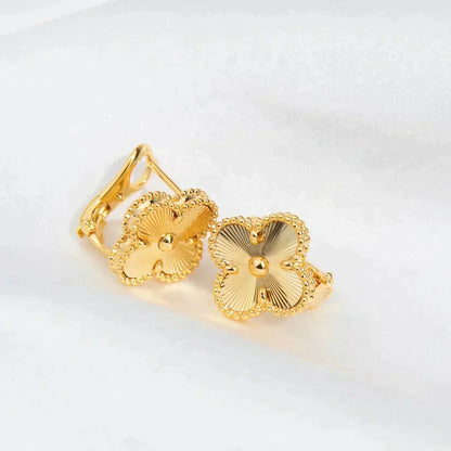 [⭐Maelin]CLOVER MEDIUM 1 MOTIFS LASER EARRINGS