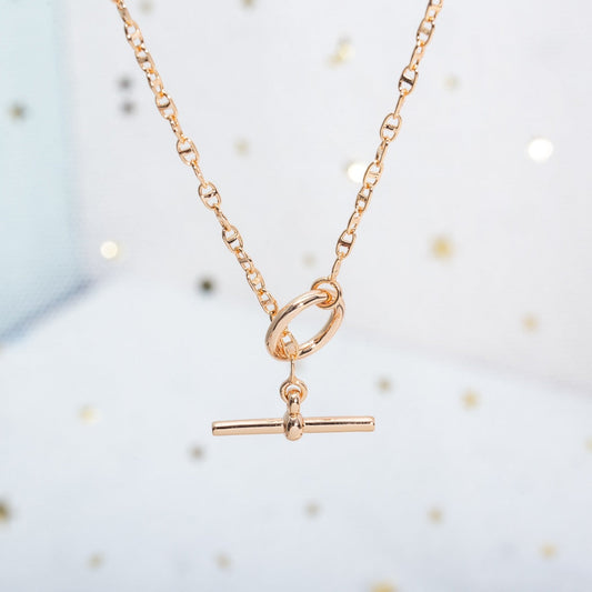 [⭐Maelin]ECHAPPEE NECKLACE PINK GOLD