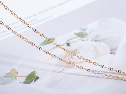 [⭐Maelin]ECHAPPEE NECKLACE PINK GOLD