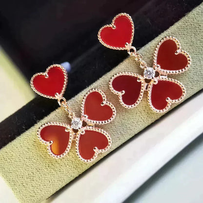[⭐Maelin]SWEET CLOVER CARNELIAN EARRINGS