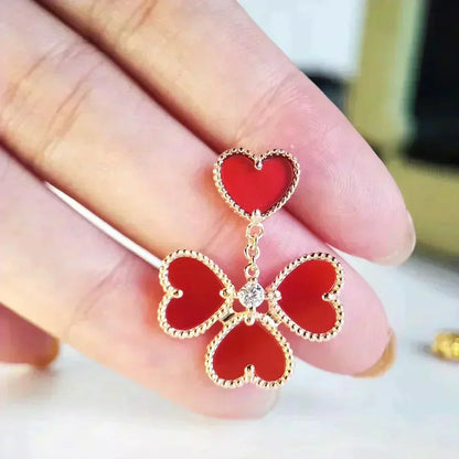 [⭐Maelin]SWEET CLOVER CARNELIAN EARRINGS