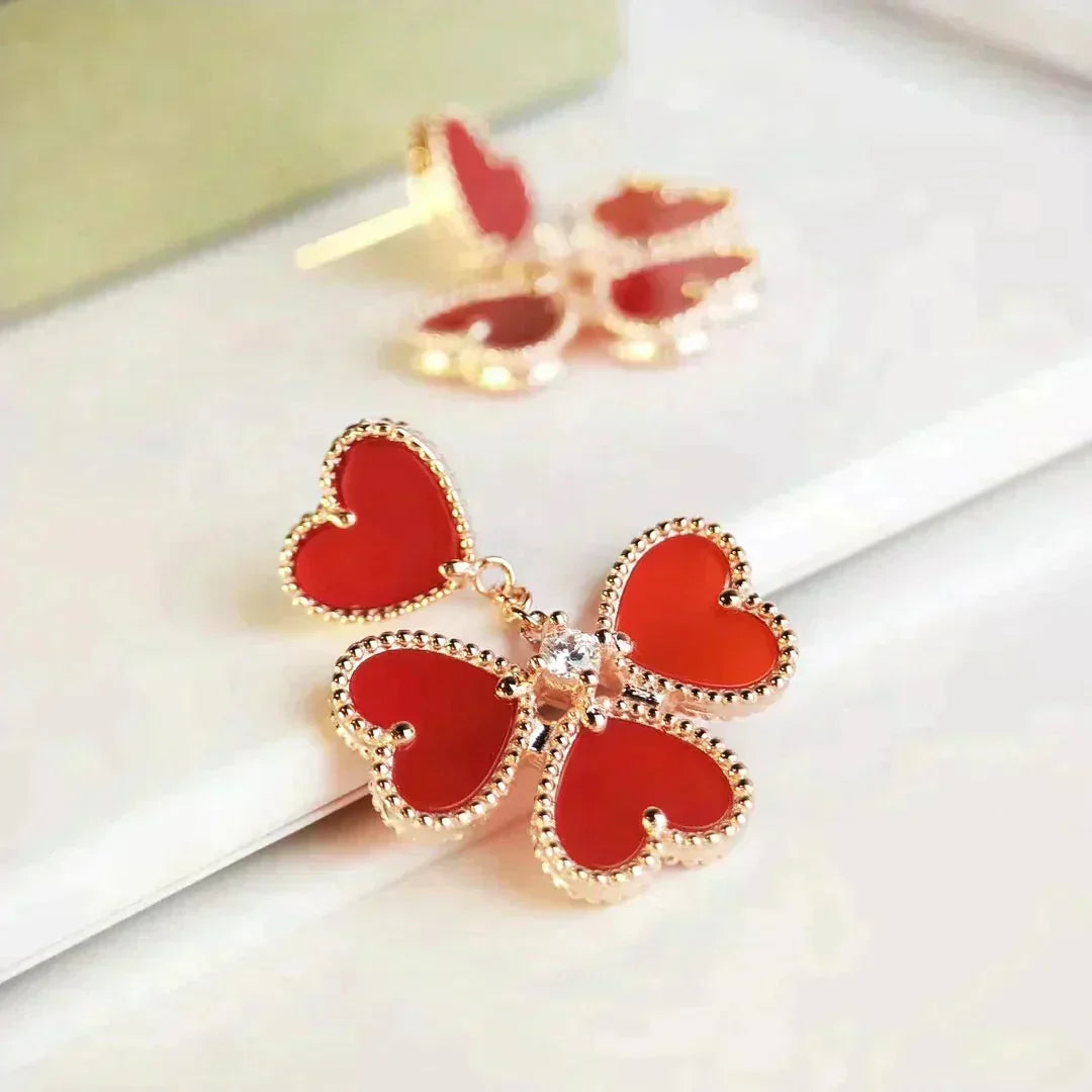 [⭐Maelin]SWEET CLOVER CARNELIAN EARRINGS
