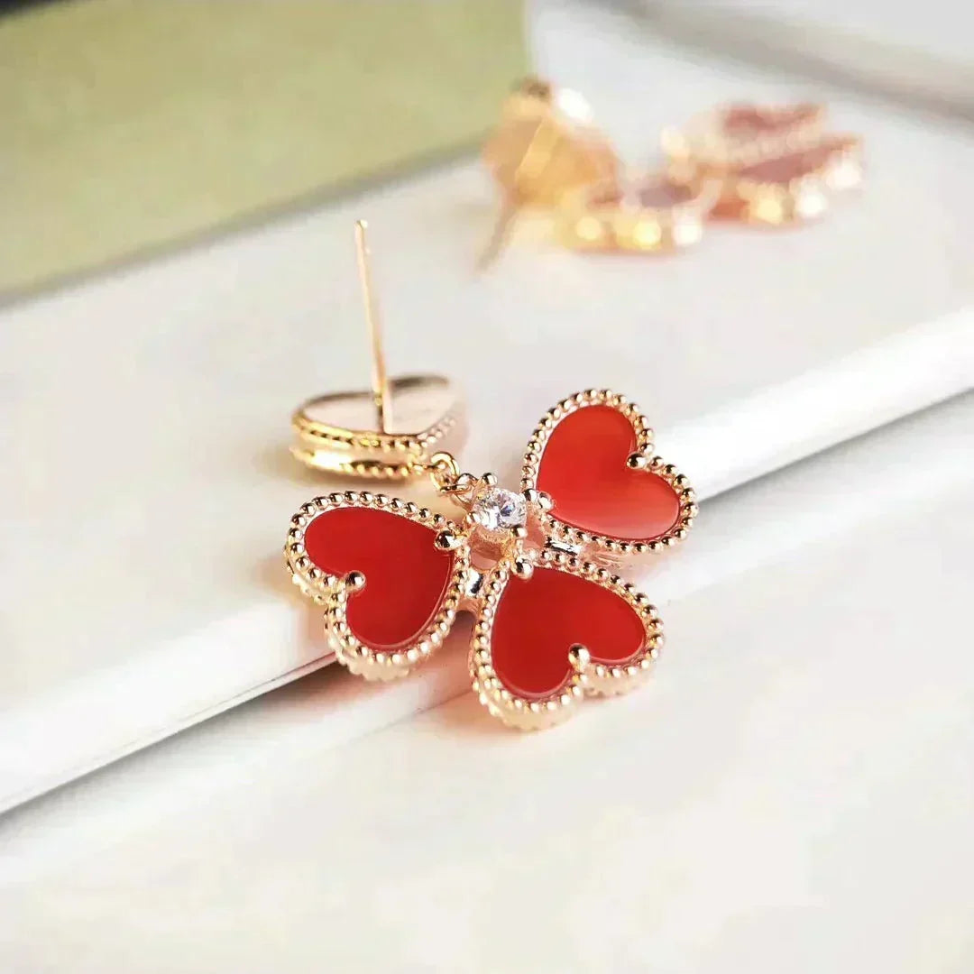 [⭐Maelin]SWEET CLOVER CARNELIAN EARRINGS