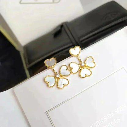 [⭐Maelin]CLOVER SWEET WHITE MOP EARRINGS