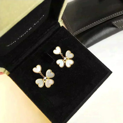 [⭐Maelin]CLOVER SWEET WHITE MOP EARRINGS