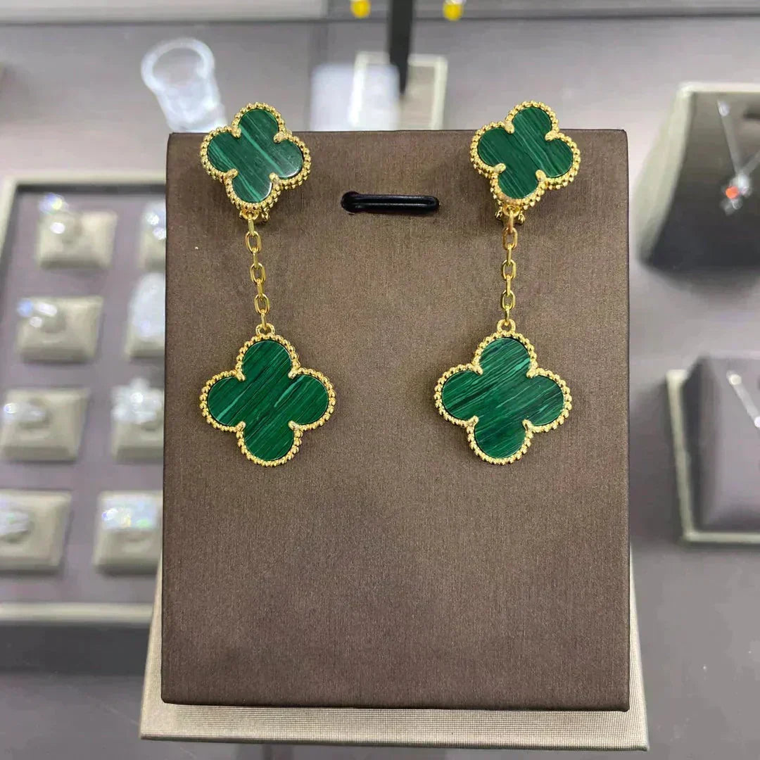 [⭐Maelin]CLOVER 2 MOTIFS  EARRINGS (MULTIPLE CHOICESC