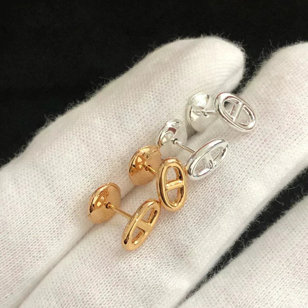 [⭐Maelin]CHAINE SMALL EARRINGS GOLD AND SILVER