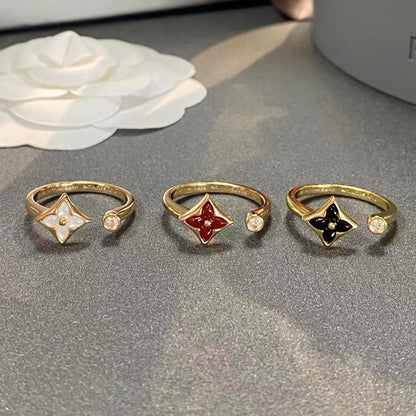 [⭐Maelin]STAR 1 DIAMOND OPEN RING