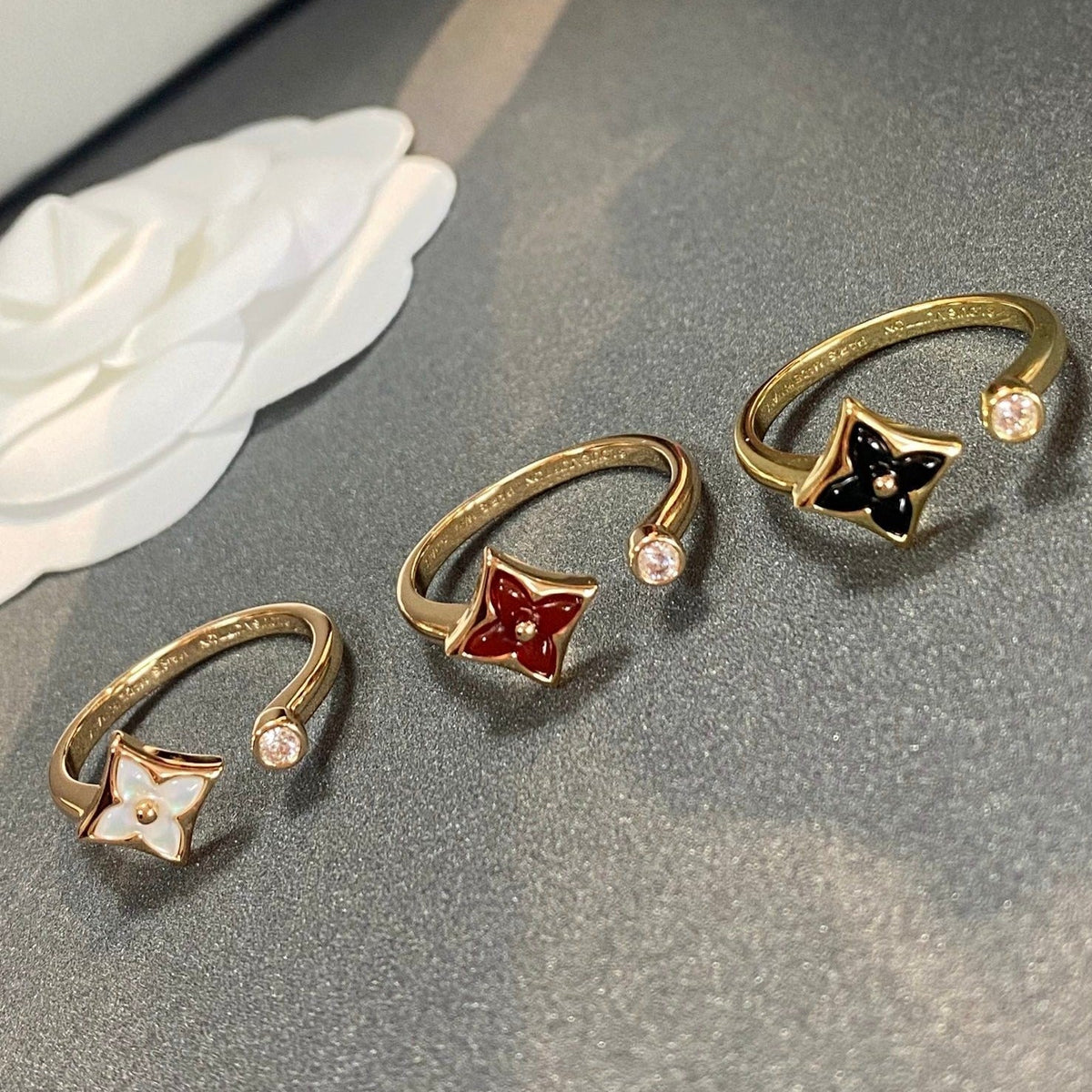 [⭐Maelin]STAR 1 DIAMOND OPEN RING