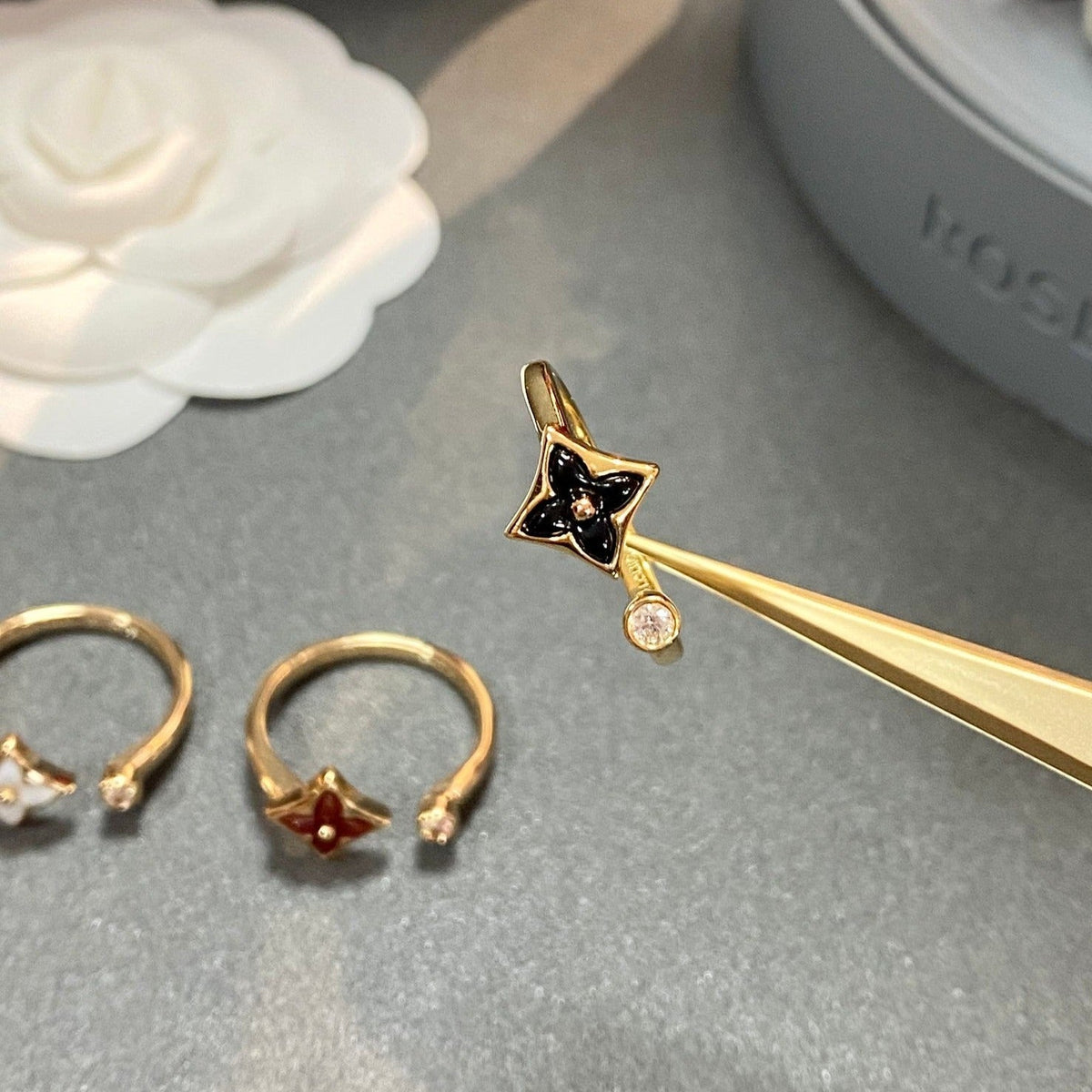 [⭐Maelin]STAR 1 DIAMOND OPEN RING