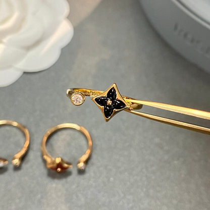[⭐Maelin]STAR 1 DIAMOND OPEN RING