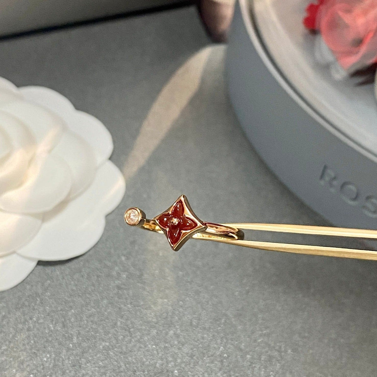 [⭐Maelin]STAR 1 DIAMOND OPEN RING