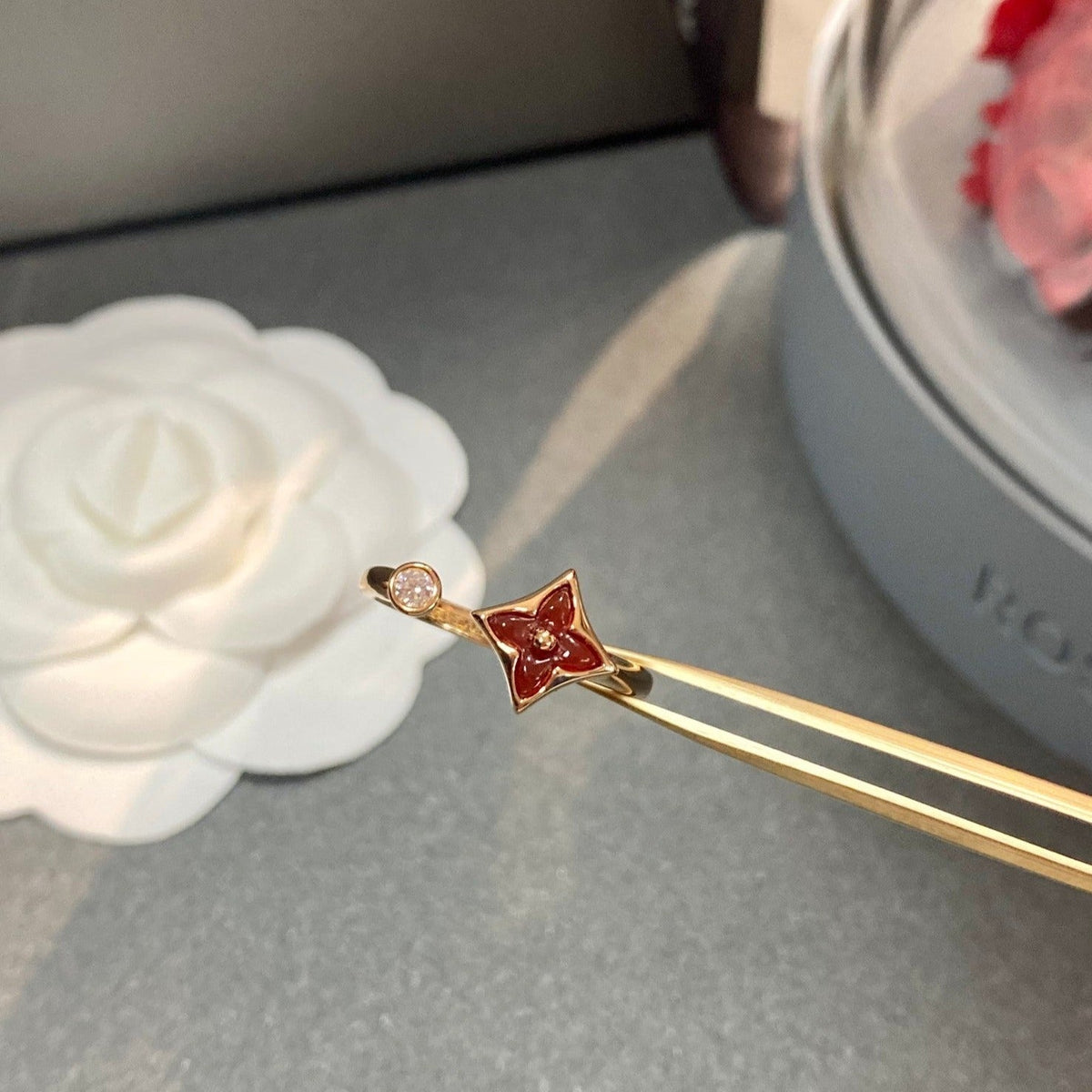 [⭐Maelin]STAR 1 DIAMOND OPEN RING