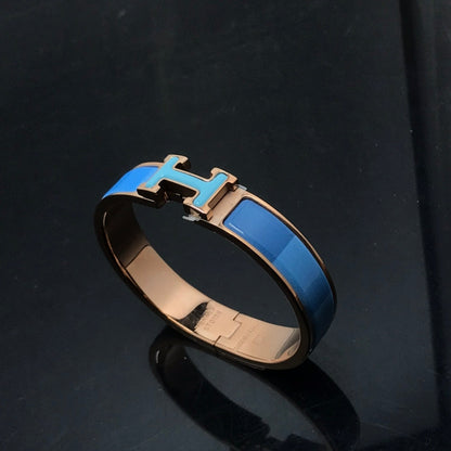 [⭐Maelin]H BRACELET BLUE RAINBOW CERAMIC