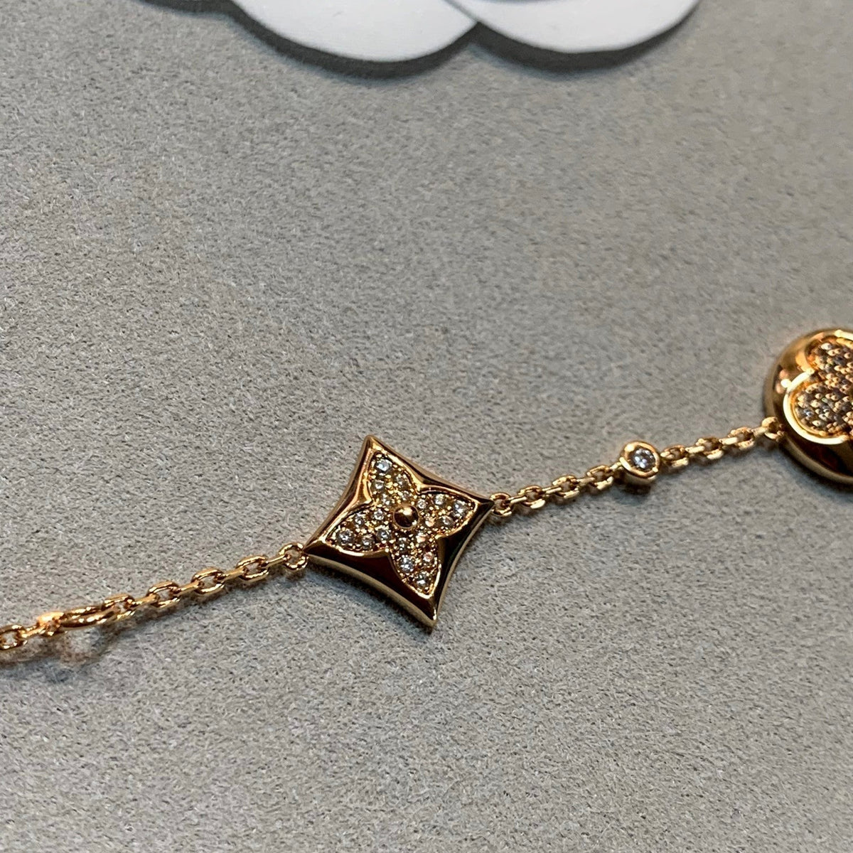 [⭐Maelin]STAR AND SUN 4 MOTIFS GOLD DIAMONDS BRACELET