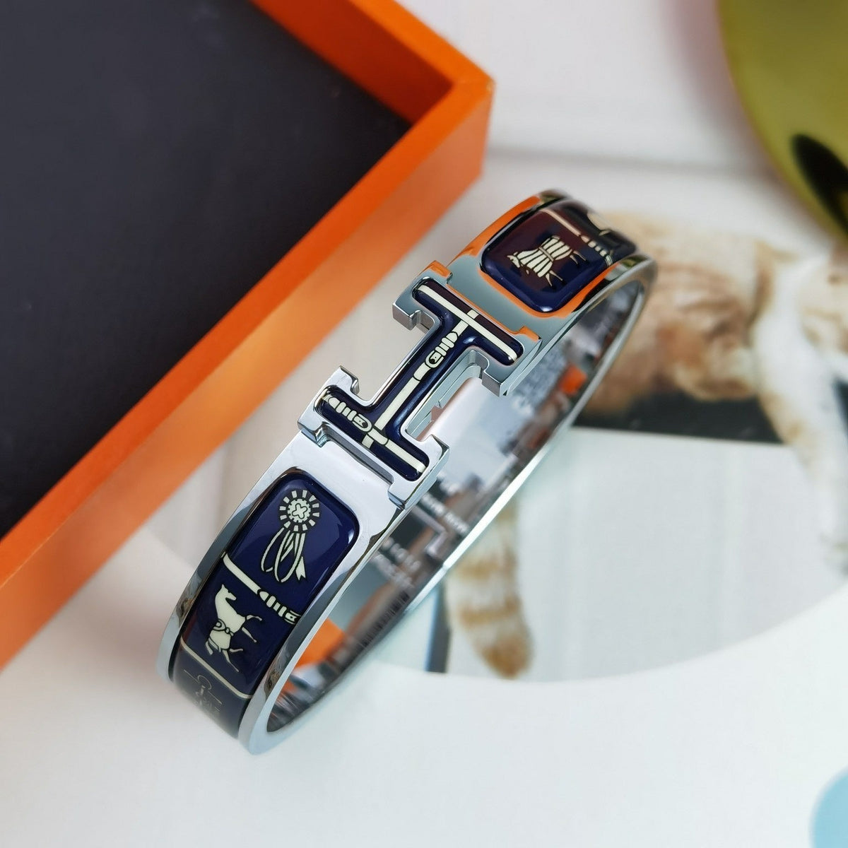 [⭐Maelin]H COUVERTURES DARK BLUE BRACELET