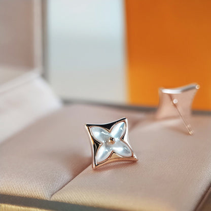 [⭐Maelin]STAR MOP PINK GOLD EARRINGS