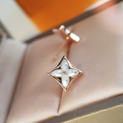 [⭐Maelin]STAR MOP PINK GOLD EARRINGS