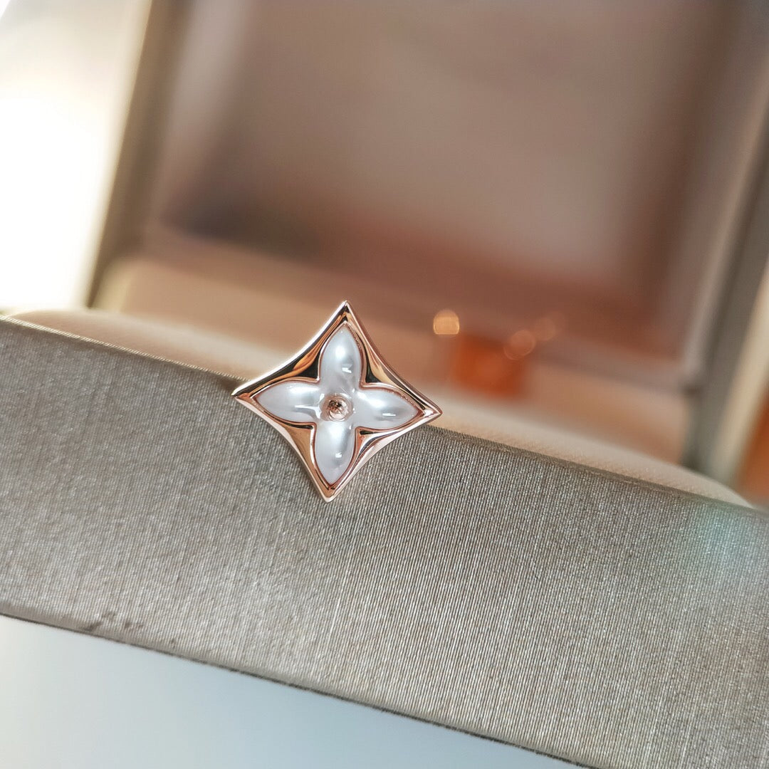 [⭐Maelin]STAR MOP PINK GOLD EARRINGS