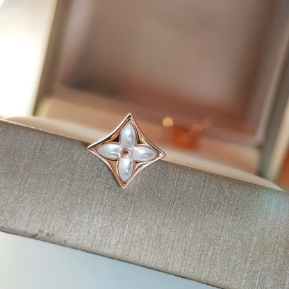 [⭐Maelin]STAR MOP PINK GOLD EARRINGS