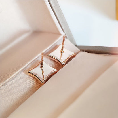 [⭐Maelin]STAR MOP PINK GOLD EARRINGS