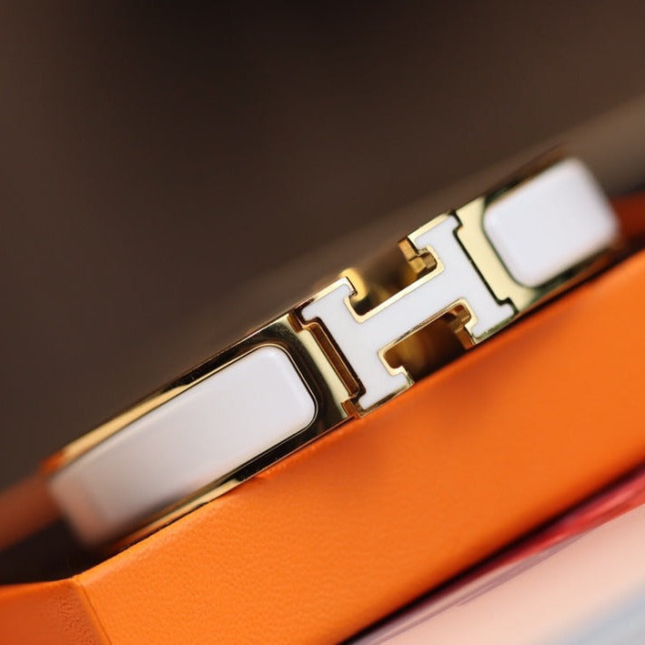 [⭐Maelin]H BRACELET 12MM GOLD