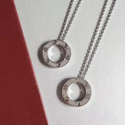 [⭐Maelin]LOVE NECKLACE ADJUSTABLE SILVER