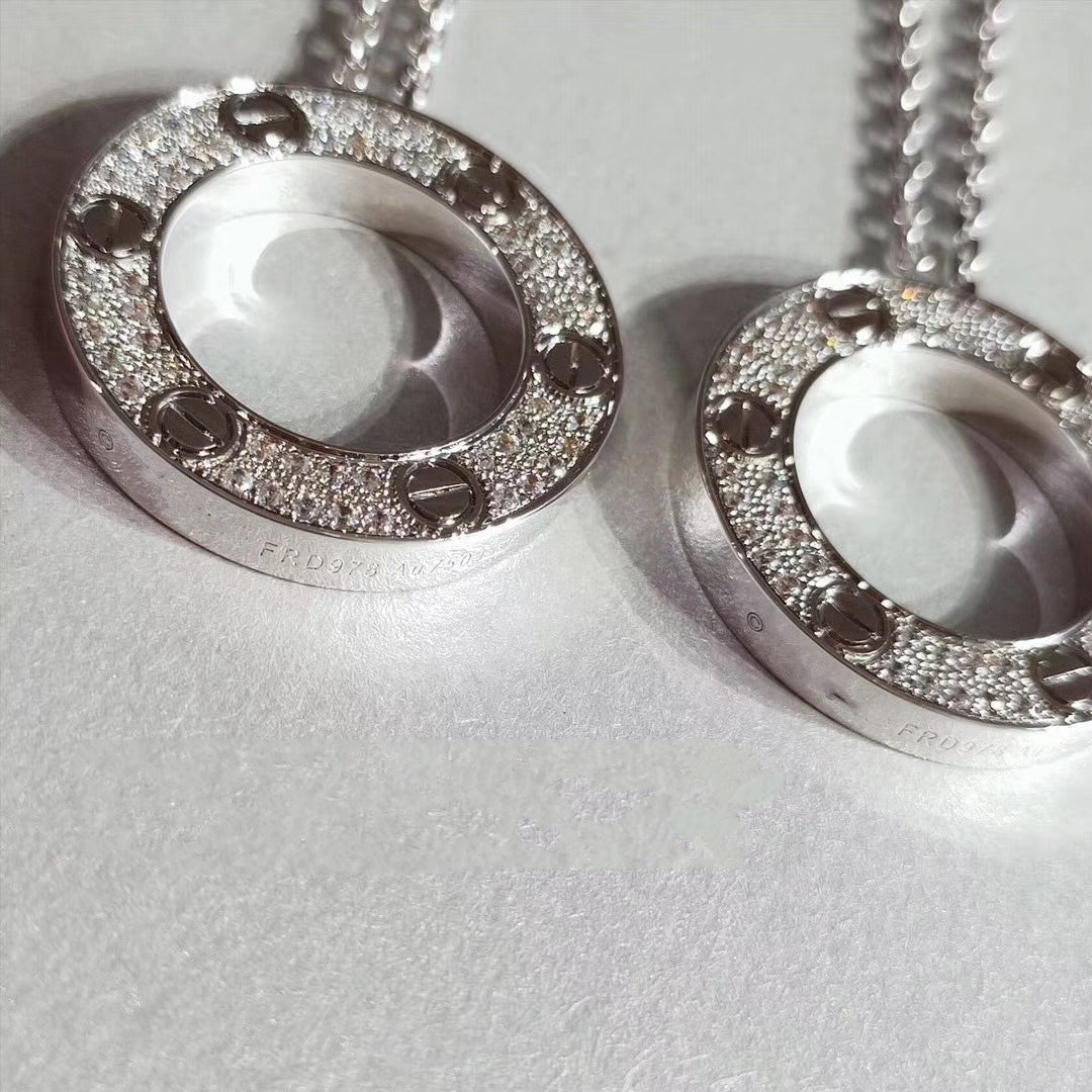 [⭐Maelin]LOVE NECKLACE ADJUSTABLE SILVER
