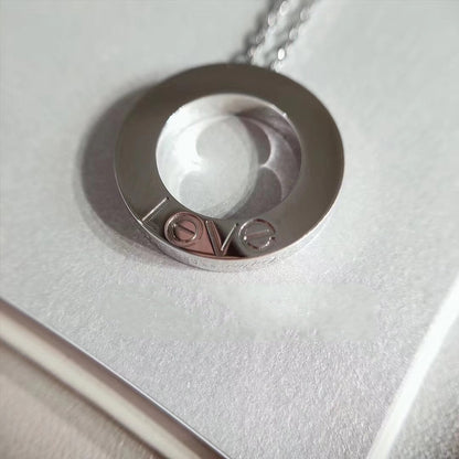 [⭐Maelin]LOVE NECKLACE ADJUSTABLE SILVER