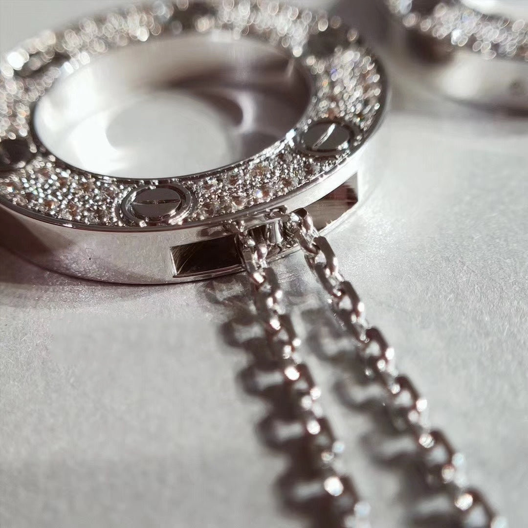 [⭐Maelin]LOVE NECKLACE ADJUSTABLE SILVER