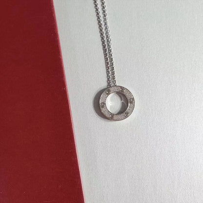 [⭐Maelin]LOVE NECKLACE ADJUSTABLE SILVER