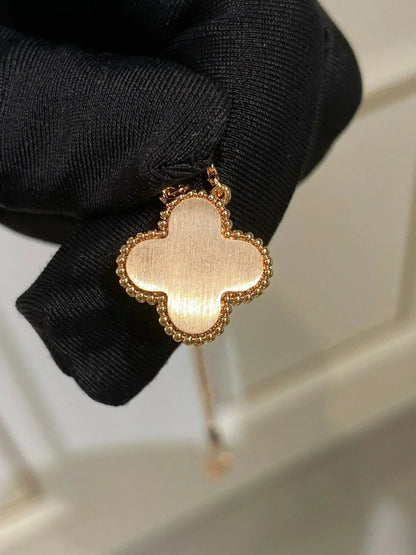 [⭐Maelin]CLOVER 15MM DIAMOND RHODONITE NECKLACE