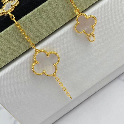 [⭐Maelin]MAGIC CLOVER MOP GOLD BRACELET 5 MOTIFS