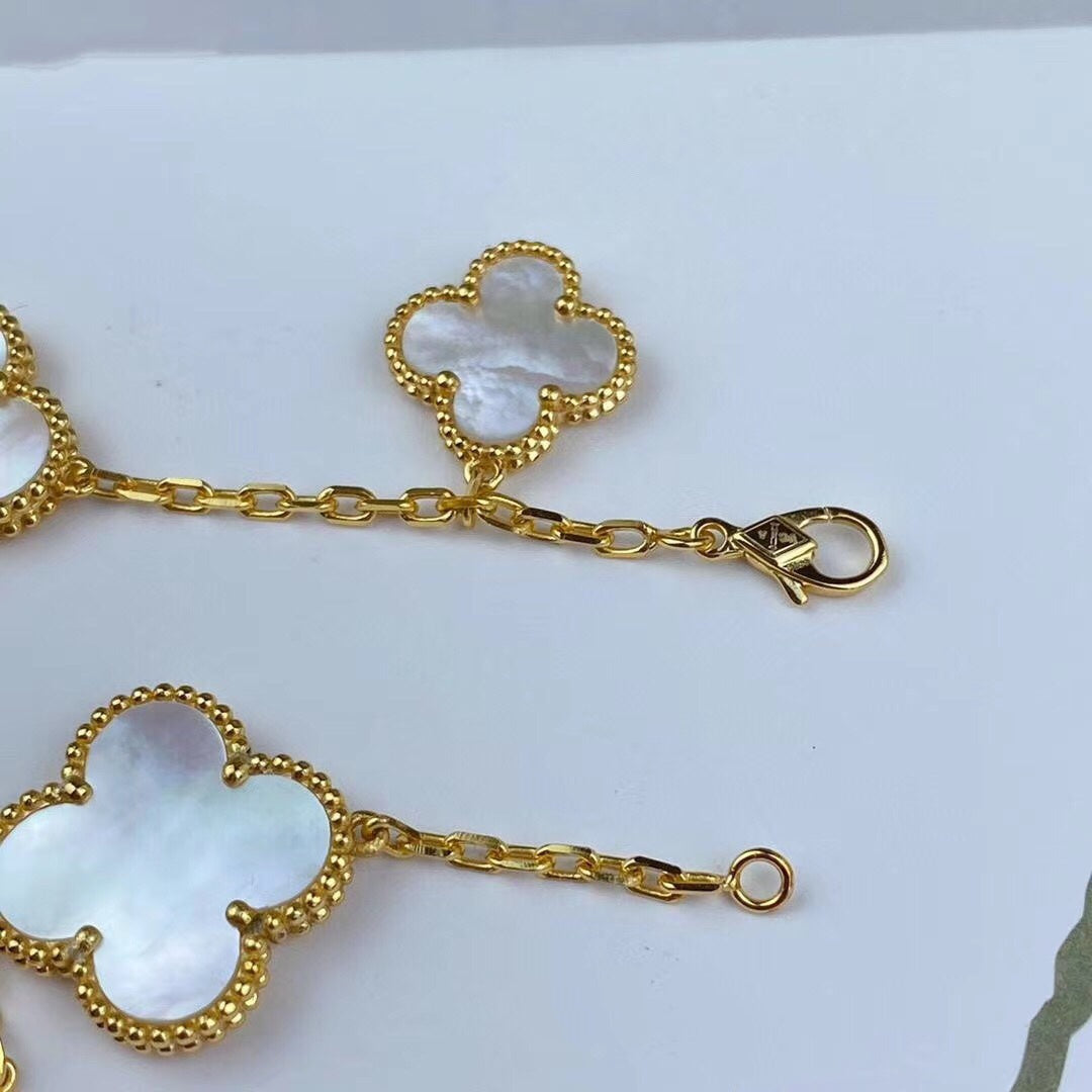 [⭐Maelin]MAGIC CLOVER MOP GOLD BRACELET 5 MOTIFS