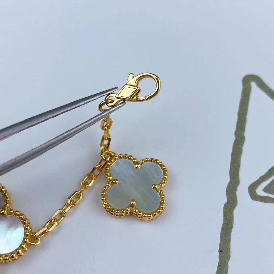 [⭐Maelin]MAGIC CLOVER MOP GOLD BRACELET 5 MOTIFS