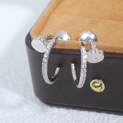 [⭐Maelin]JUSTE EARRINGS 12.75MM SILVER DIAMOND
