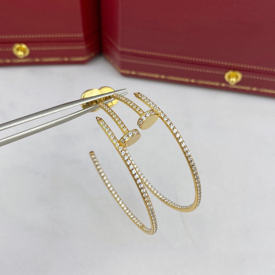 [⭐Maelin]JUSTE EARRINGS FULL DIAMONDS 1.8MM