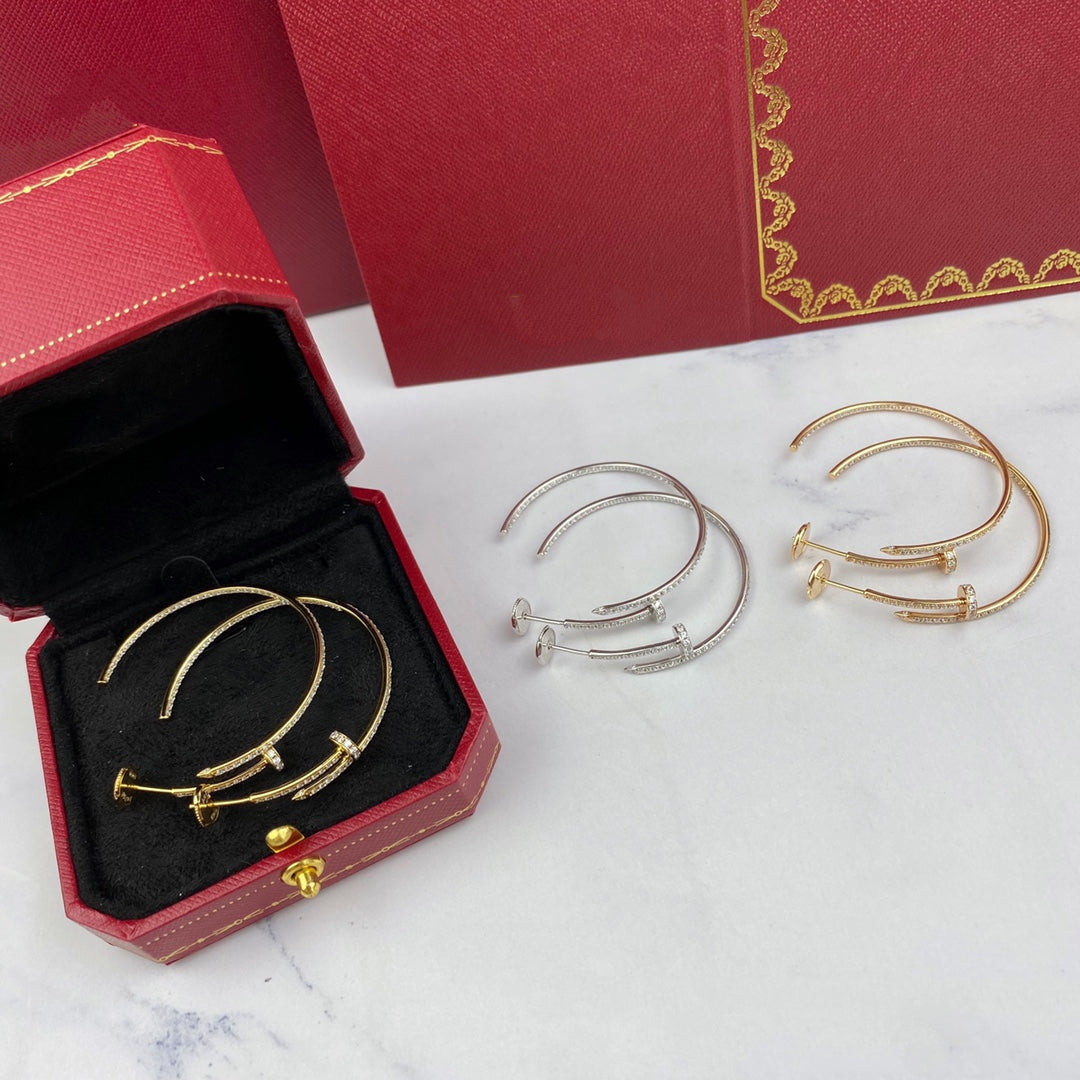[⭐Maelin]JUSTE EARRINGS FULL DIAMONDS 1.8MM