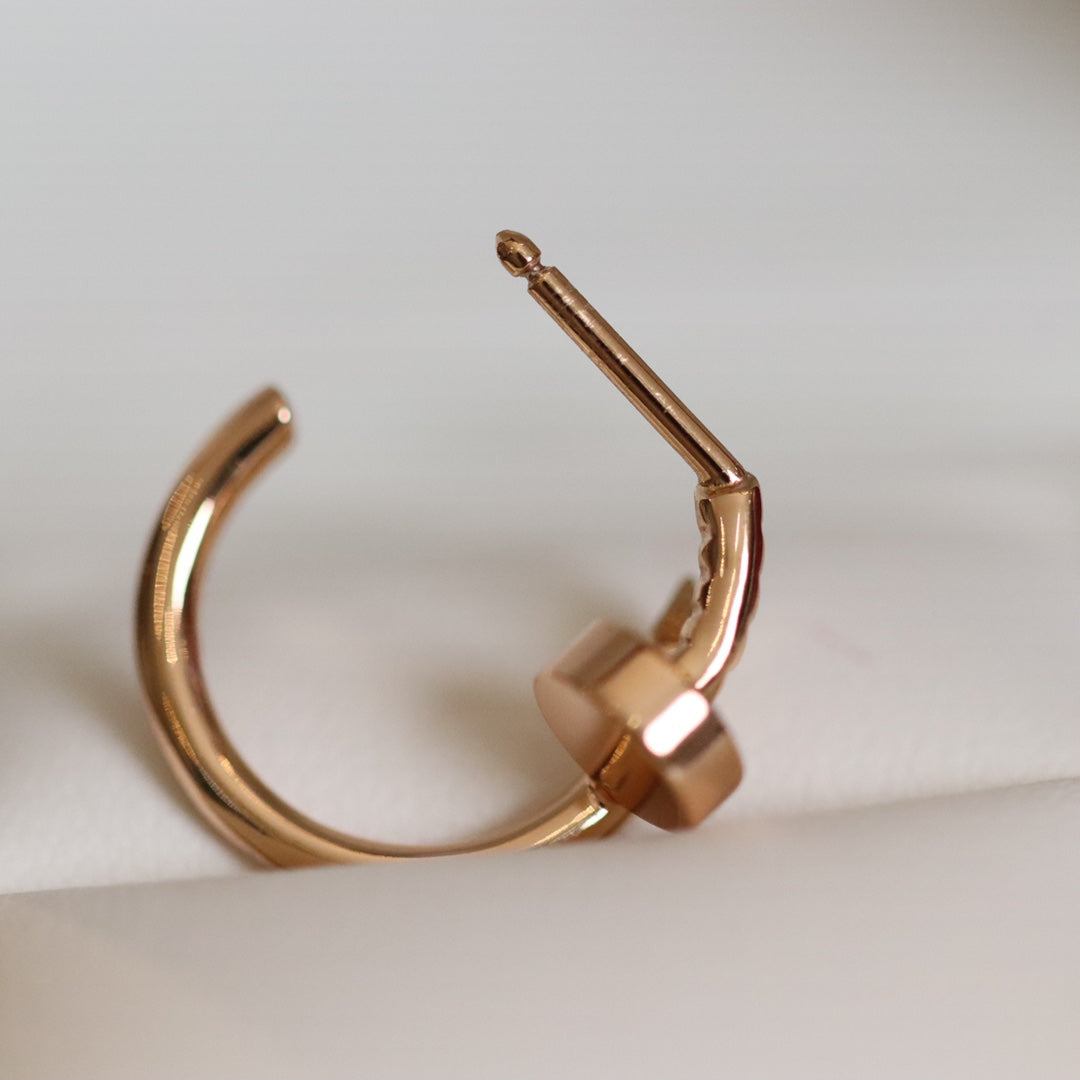 [⭐Maelin]JUSTE EARRINGS PINK GOLD