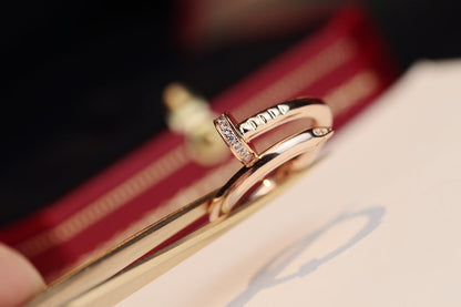 [⭐Maelin]JUSTE RING 2.65MM PINK GOLD DIAMOND