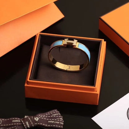[⭐Maelin]H CLOUD BLUE BRACELET GOLD DIAMOND