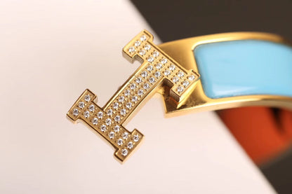 [⭐Maelin]H CLOUD BLUE BRACELET GOLD DIAMOND