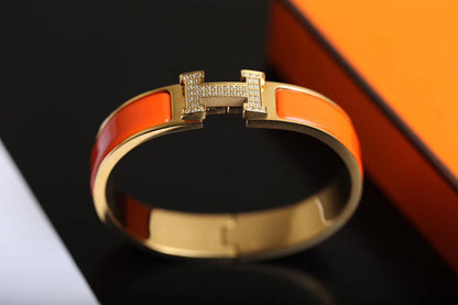 [⭐Maelin]H BRACELET GOLD DIAMOND